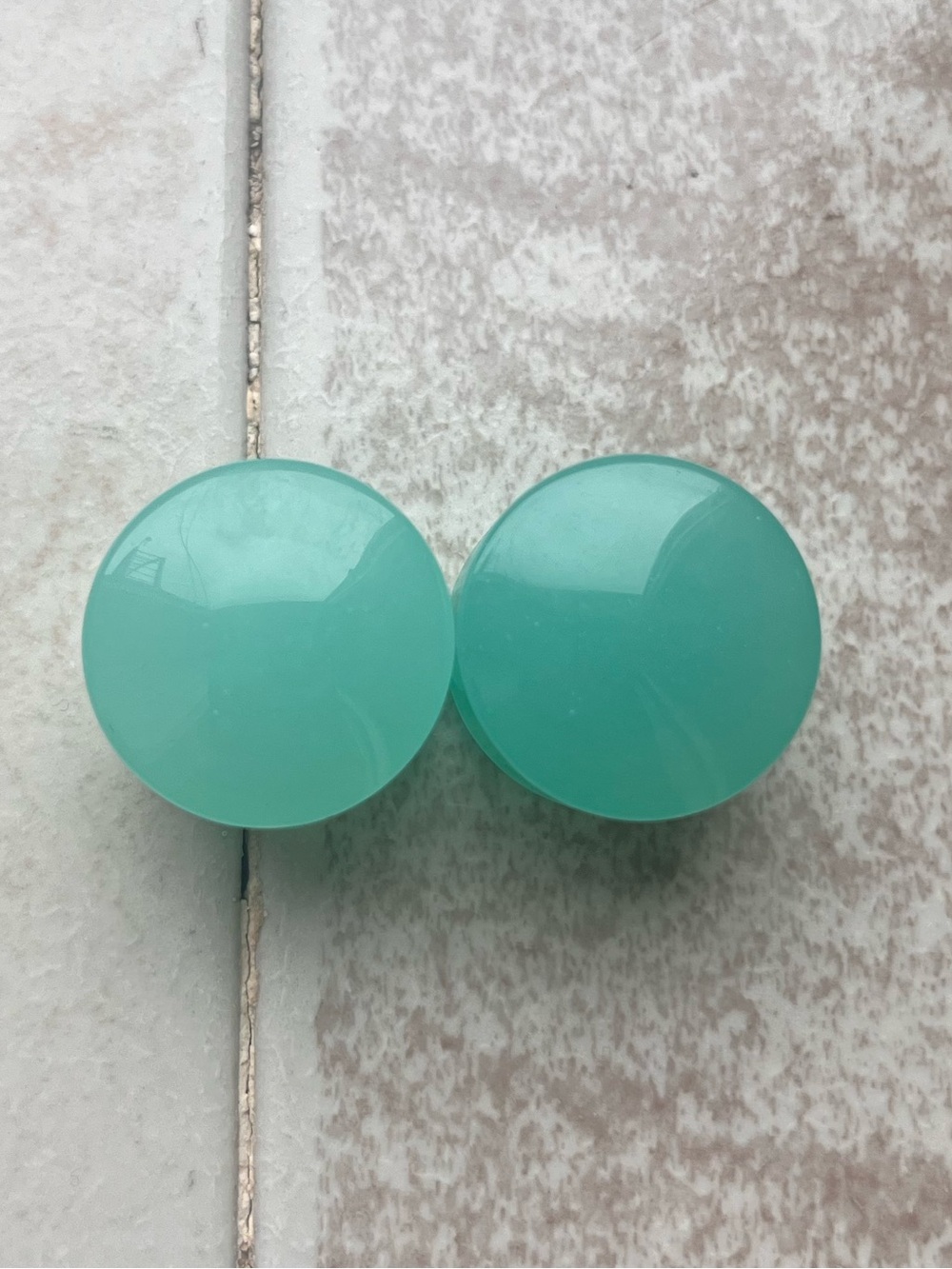 Oracle Mint Opalite Double Flared Plugs 3/4”